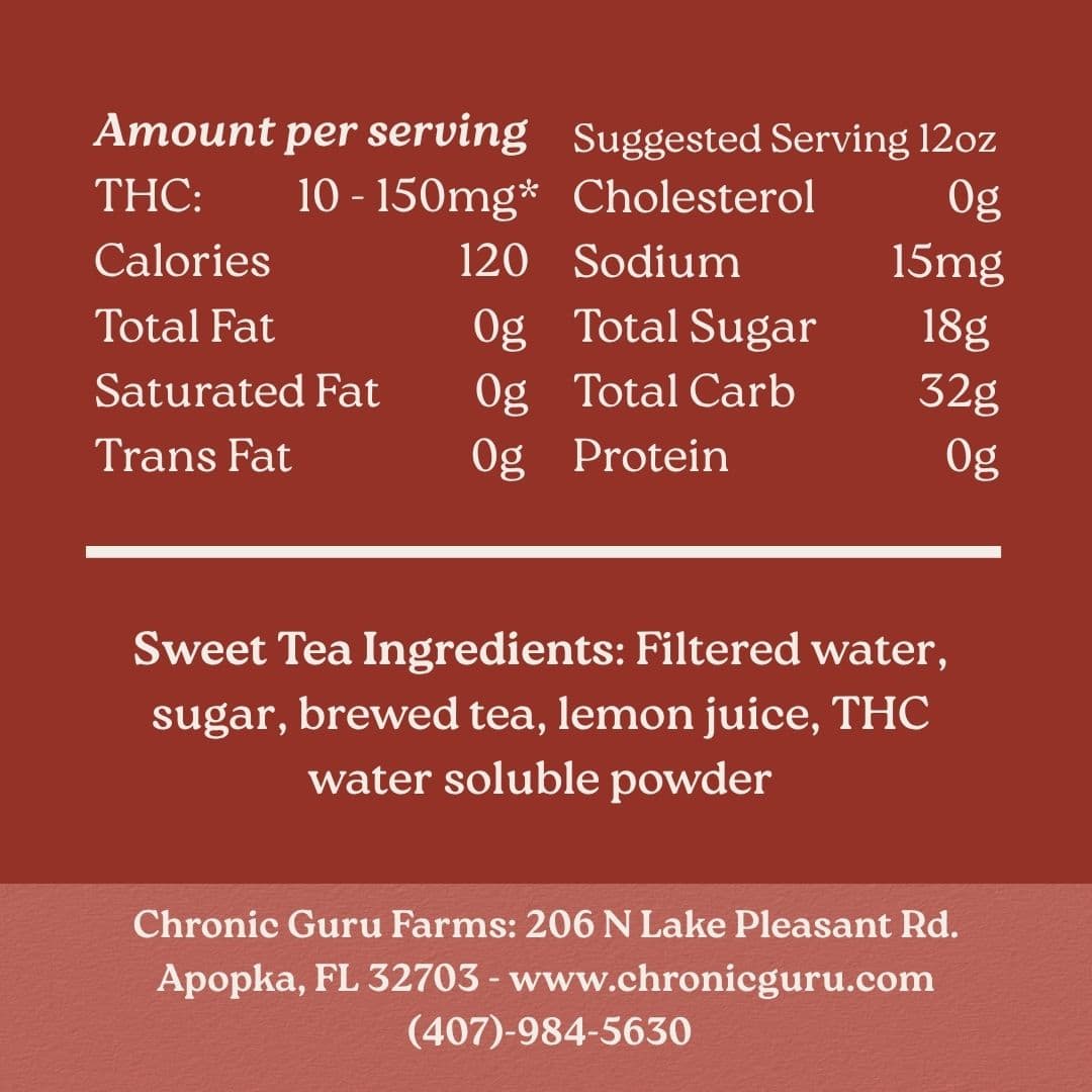 THC Drinks - Chronic Guru Arnold Palmer Label