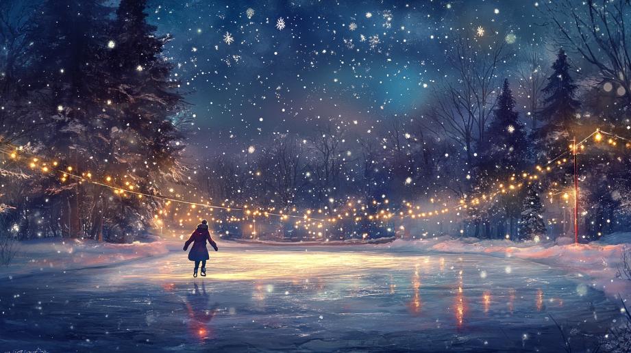 Ice Skating Under the Stars
