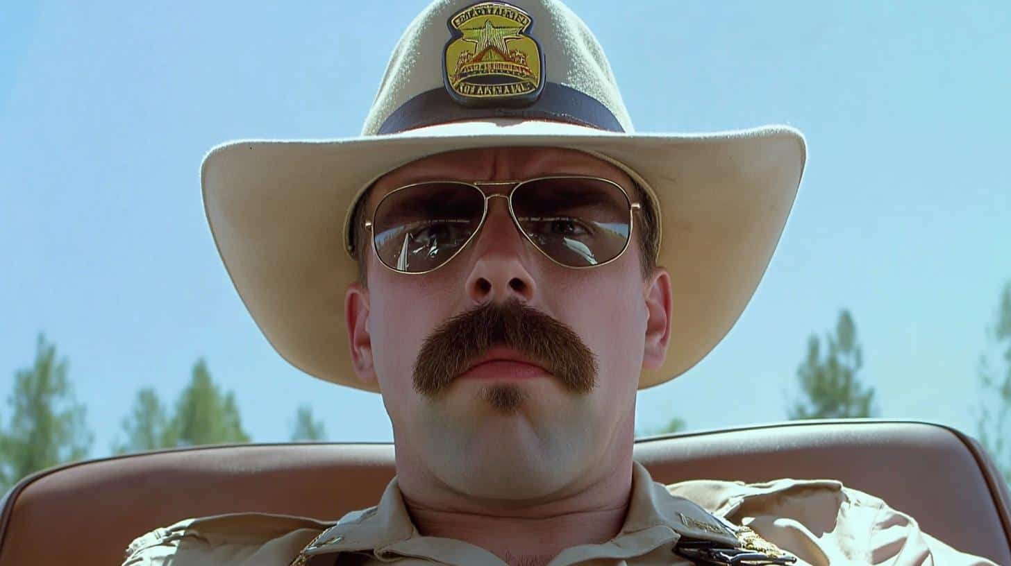 depiction of one of the officers from Super Troopers