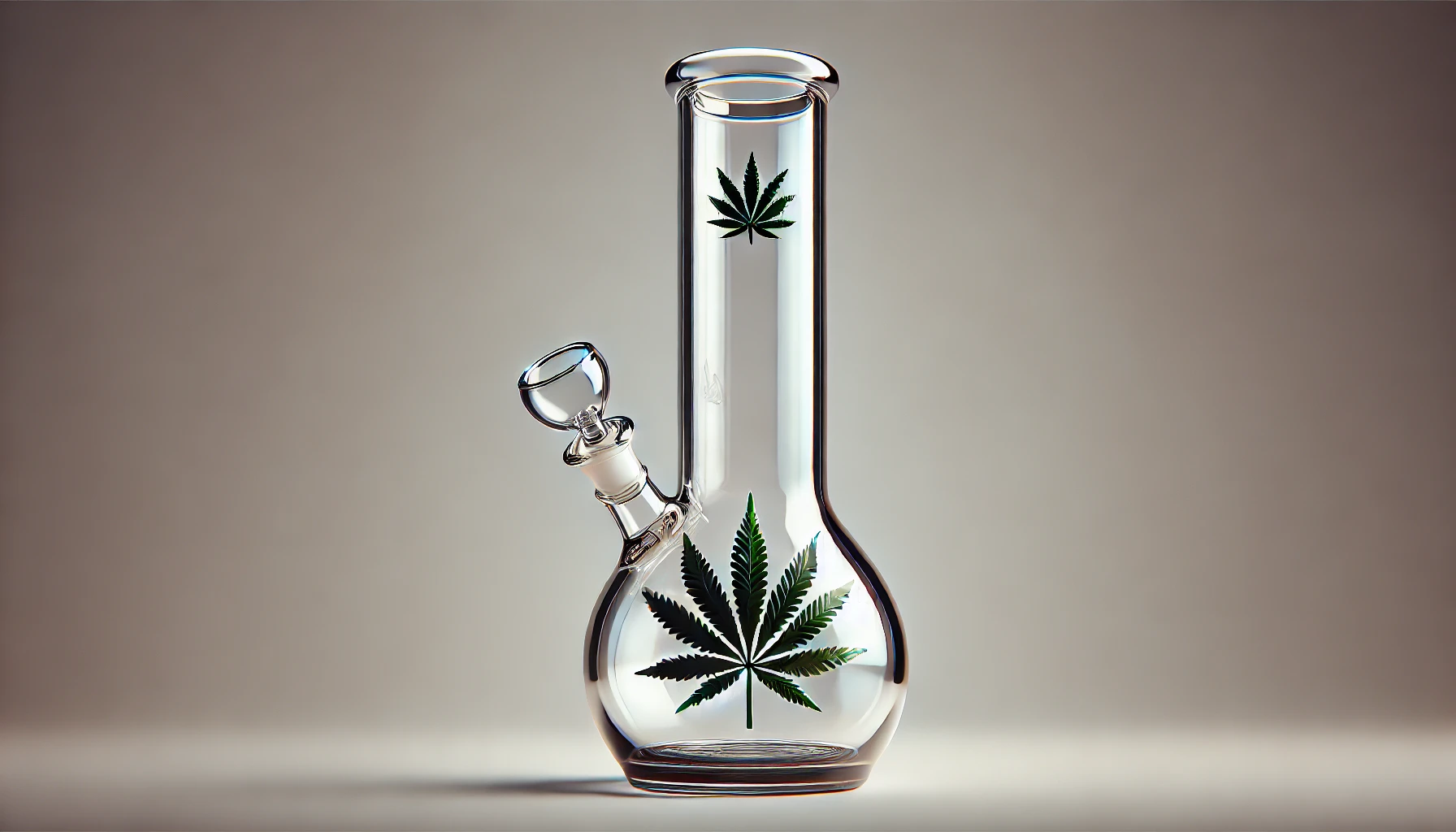 bong with marijuana leaf