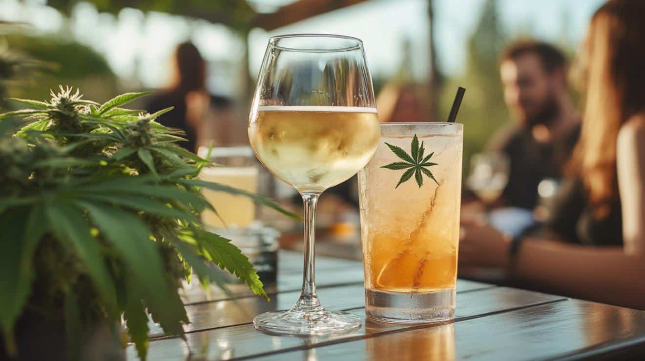 alcohol vs thc drinks