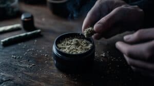 Grind Your Cannabis - rolling a blunt