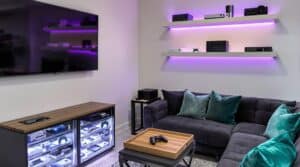 Weed Gaming Room - Organization and Storage Solutions