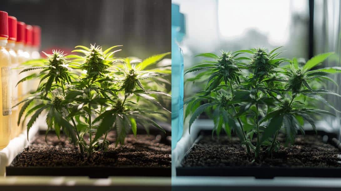 Cannabis plants growing indoors—an eye-catching reminder to make your weed last longer with smart smoking tips.