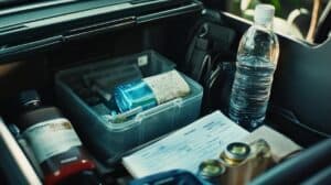 an organized trunk setup