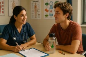 be sober and be honest with the doctor or nurse