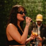 A performer during an artist showcase.