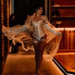 A burlesuq performer on stage