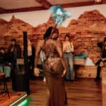 A performer in CG Sanford burlesque night