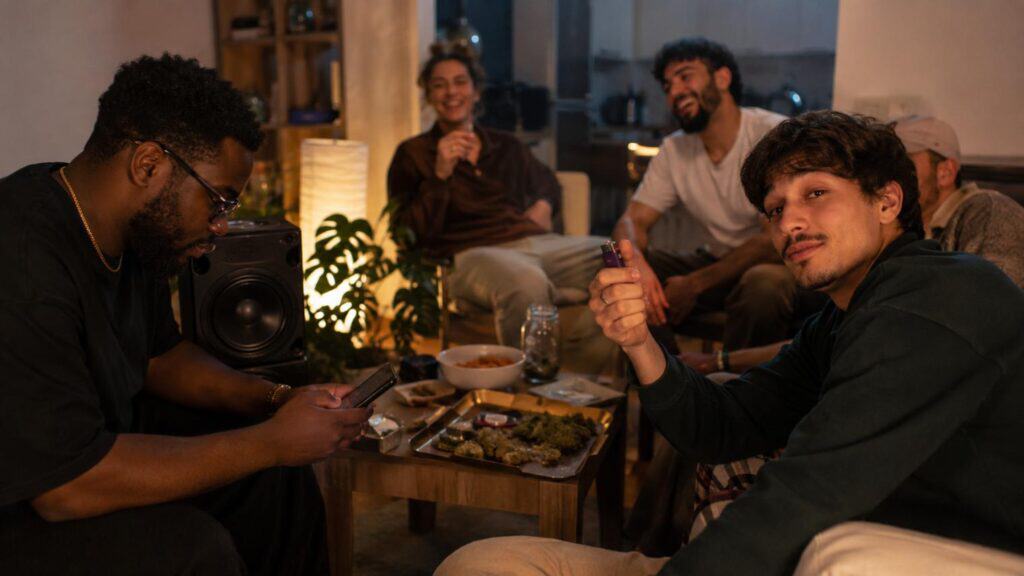 Types of cannabis smokers featuring the playlist curator and lighter borrower in a friend group